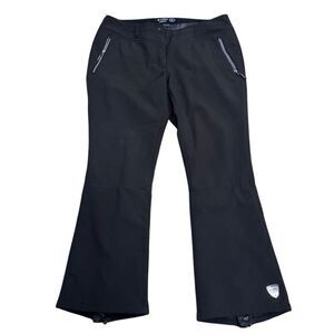 GUC Killtec Women's Black Ski Pants Size 16 Fleece Lined Snow Trousers